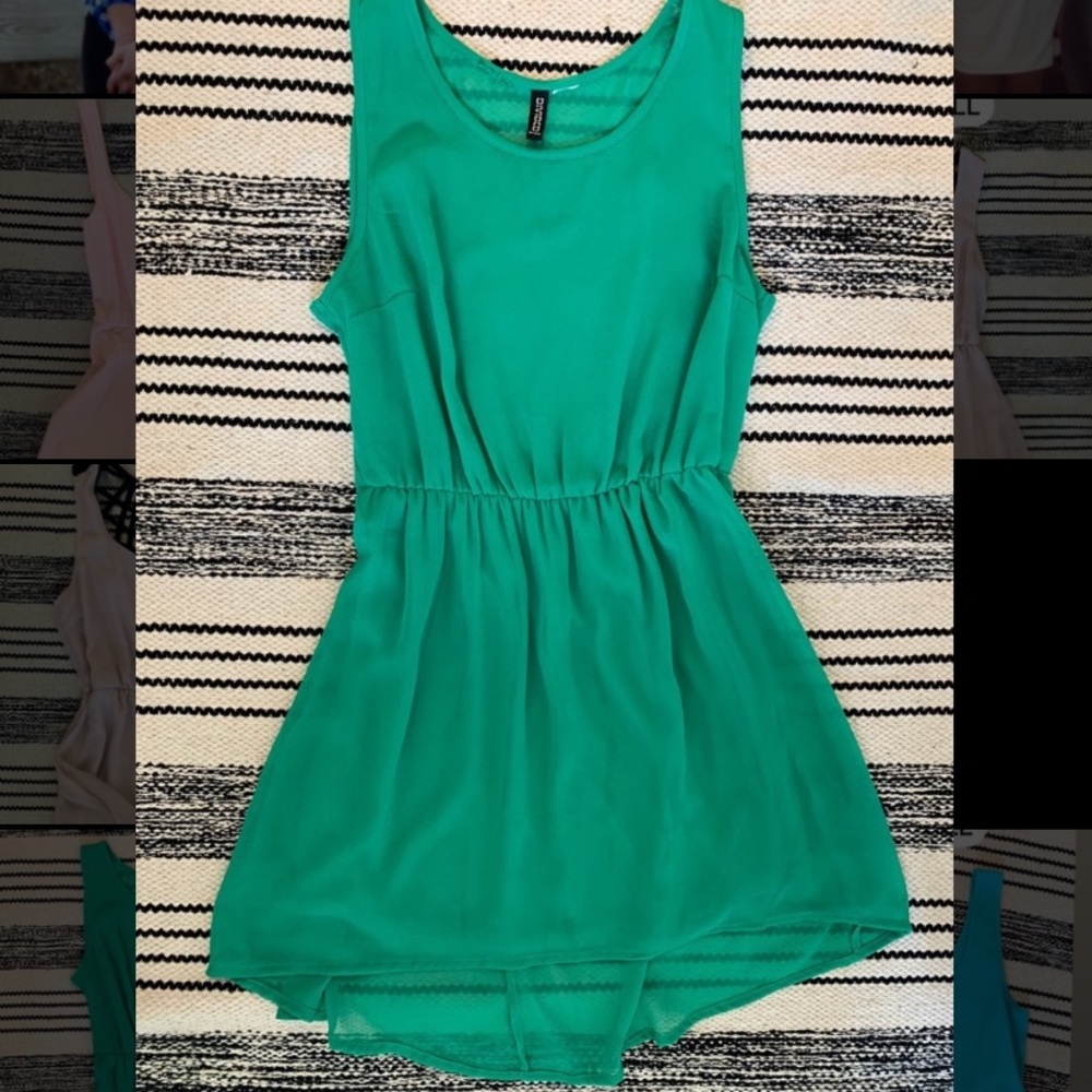 H&M vibrant green dress